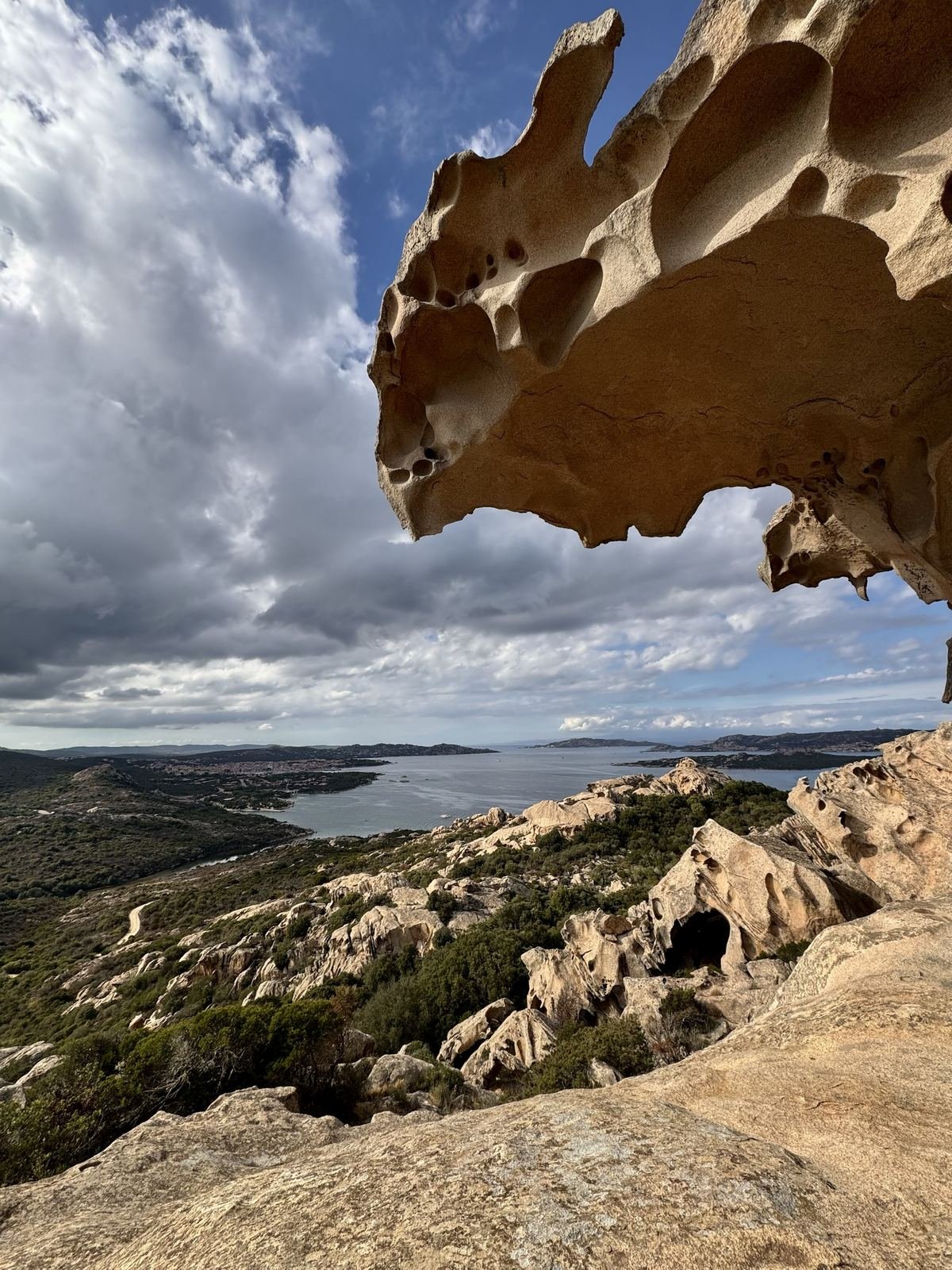 View from Capo d'Orso over the sea in the north of Sardinia